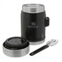 thermos 400ml with spoon/fork black matt