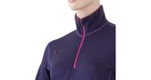 MERINO UPPER ladies sweatshirt short zip purple