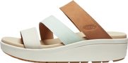 ELLECITY SLIDE WOMEN, natural leather/clearly aqua