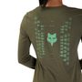 W Faded Out Ls Tee, Olive Green