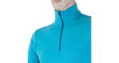 MERINO EXTREME men's long sleeve zipper shirt blue