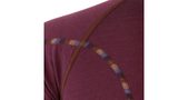 MERINO AIR men's shirt neck sleeve dark burgundy