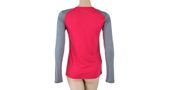 MERINO ACTIVE PT LOGO women's long sleeve shirt magenta/grey