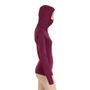 MERINO DF ladies long sleeve shirt with hood lilla