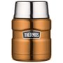 Food thermos with folding spoon and cup 470 ml copper