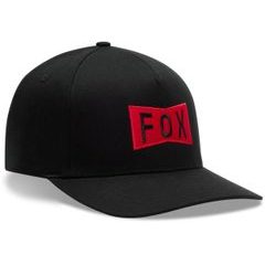 FOX Typeface Flexfit Hat Black