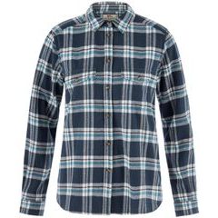FJÄLLRÄVEN Övik Heavy Flannel Shirt W Navy-Eggshell