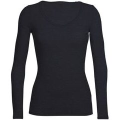 ICEBREAKER W Siren LS Sweetheart BLACK