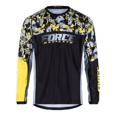 FORCE RECKLESS dl. rukáv, černo-žluto-šedý