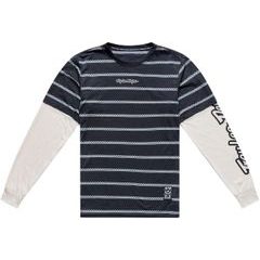 TROY LEE DESIGNS SKYLINE FAKIE RIDE TEE STRIPE CARBON