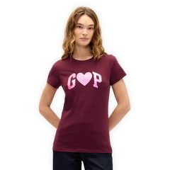 GAP 843334-02 Tričko s vaflovým vzorem Červená