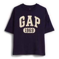 GAP 887245-01 Dětské tričko s logem Tmavě modrá