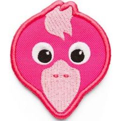 AFFENZAHN Velcro badge Flamingo - bright pink