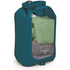 OSPREY DRY SACK 12 W/WINDOW, waterfront blue