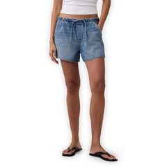 GAP 886506-00 Džínové kraťasy Low Slung Modrá