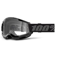 100% STRATA 2 Goggle Black - Clear Lens