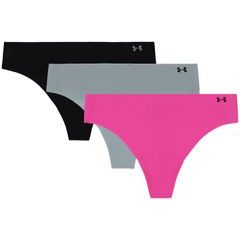 UNDER ARMOUR UA Pure Stretch NS THONG (3ks) růžová