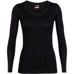 ICEBREAKER W 200 Oasis LS Scoop BLACK