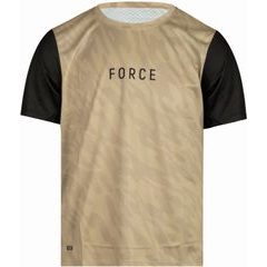 FORCE MTB RULES kr. rukáv, béžový
