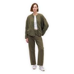 GAP 817099-02 Tepláky Barrel Heavyweight Zelená