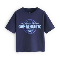 GAP 887096-03 Dětské tričko s logem Tmavě modrá