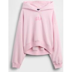 GAP 841725-19 Mikina s kapucí Logo Cropped Růžová
