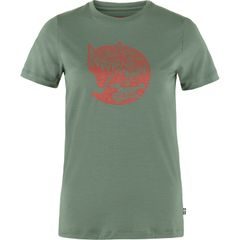 FJÄLLRÄVEN Abisko Wool Fox SS W Patina Green-Terracotta Brown