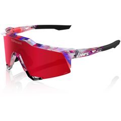100% SPEEDCRAFT® FDJ Gloss Translucent Red/Blue HiPER® Fire Red Mirror Lens
