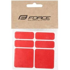 FORCE F reflexní sada 6 ks, červené