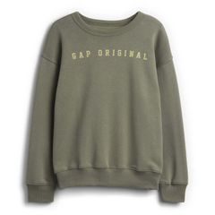 GAP 887333-03 Dětská mikina s logem Zelená