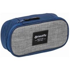 MEATFLY Pencil Case, Sea / Grey Heather