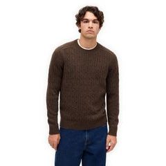GAP 807068-01 Pletený svetr z Merino vlny Hnědá