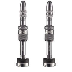 E*THIRTEEN Presta Quickfill | Tubeless Valves | Gen2 | 23-31mm Depth | 2 Pieces | Silver
