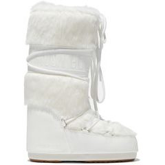 MOON BOOT ICON FAUX FUR OPTICAL WHITE