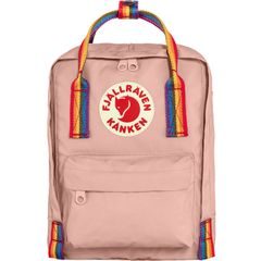 FJÄLLRÄVEN Kånken Rainbow Mini 7 Chalk Rose-Rainbow