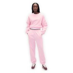GAP 765568-68 Tepláky High Rise Boyfriend Růžová