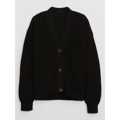 GAP 724354-00 Dětský kardigan na zapínání Černá