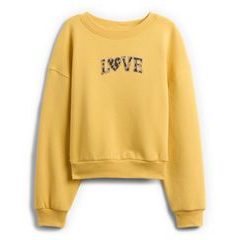 GAP 797741-00 Dětská oversize mikina Žlutá