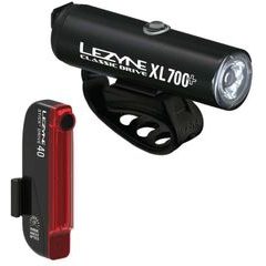 LEZYNE CLASSIC DRIVE XL 700+ / STICK+ DRIVE PAIR / SATIN BLACK / BLACK