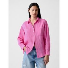 GAP 876065-05 Mušelínová košile oversize Růžová