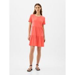 GAP 863186-00 Mini šaty s krátkým rukávem Červená