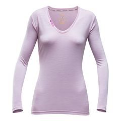 DEVOLD Sukkertoppen Woman Shirt Merino, chalk pink