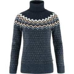 FJÄLLRÄVEN Övik Knit Roller Neck W Navy-Dark Navy