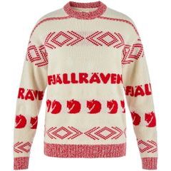 FJÄLLRÄVEN Fjällräven Jacquard Knit W Chalk White-True Red