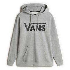 VANS VANS CLASSIC PULLOVER HOODIE, Cement Heather-Black