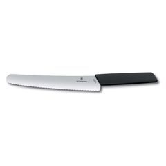 VICTORINOX 6.9073.22WB Nůž na pečivo 22 cm, Swiss Modern, černý