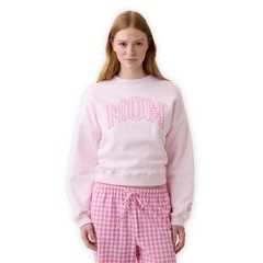 GAP 887767-00 Oversize mikina s logem Mom Růžová