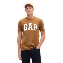 GAP 856659-42 Tričko s logem Everyday Soft Hnědá