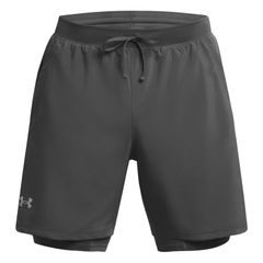 UNDER ARMOUR LAUNCH 7'' 2in1 SHORT, Castlerock / Castlerock / Reflective