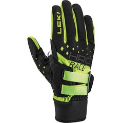 LEKI HRC Race Shark, black-neon yellow